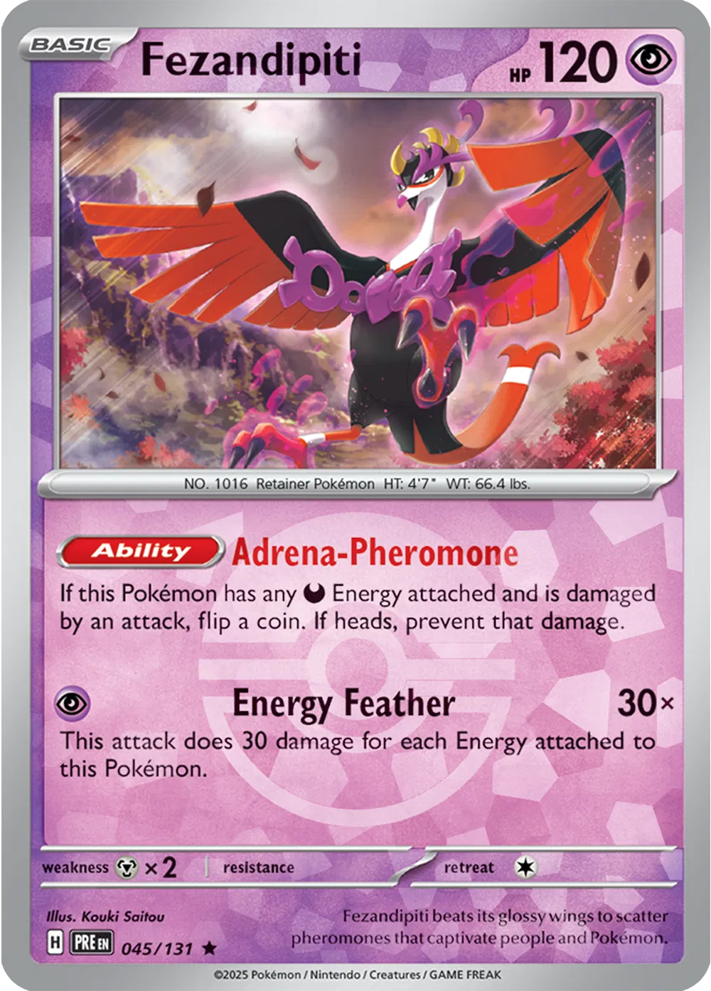 045/131 Fezandipiti Poke Ball