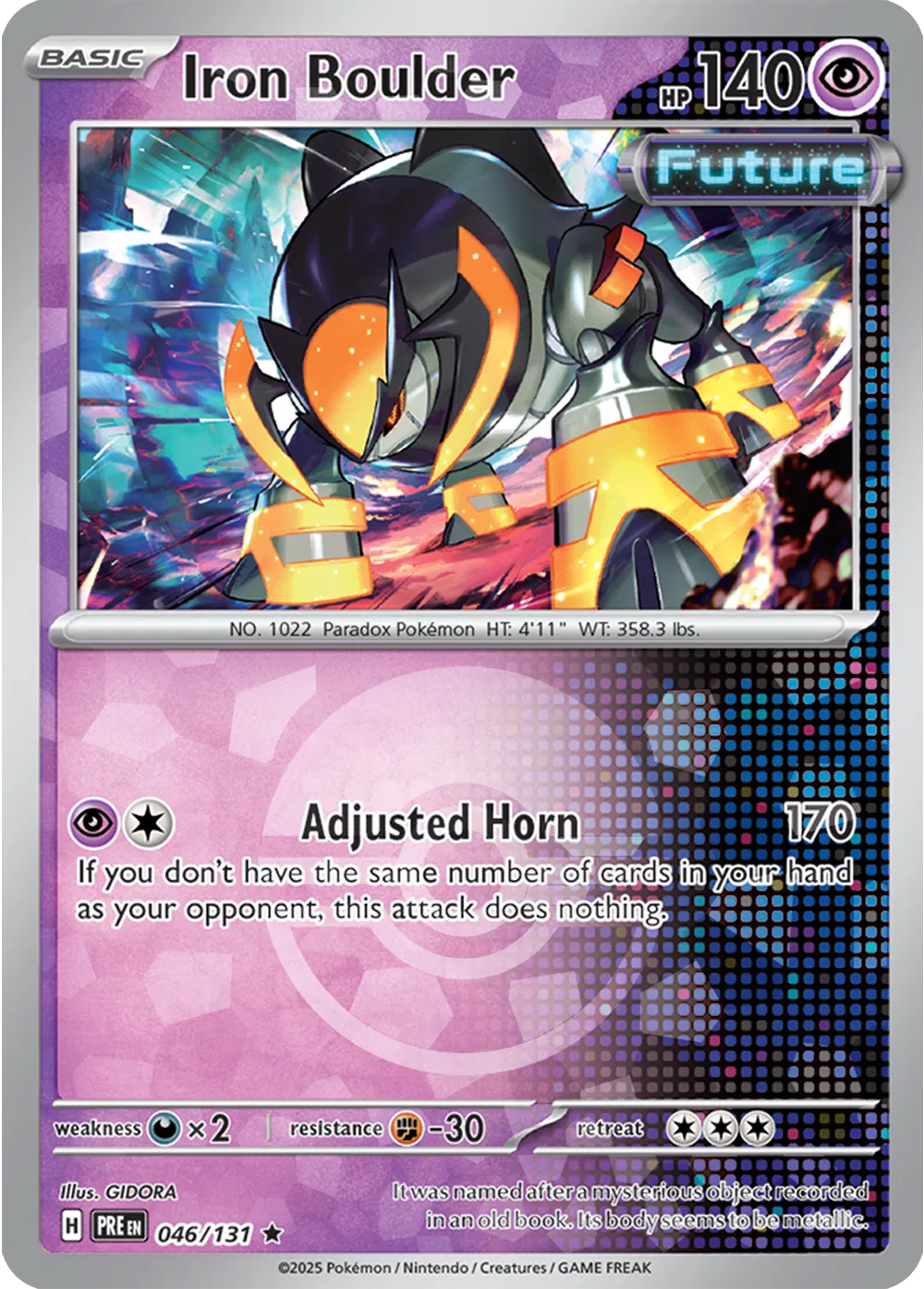 046/131 Iron Boulder Poke Ball