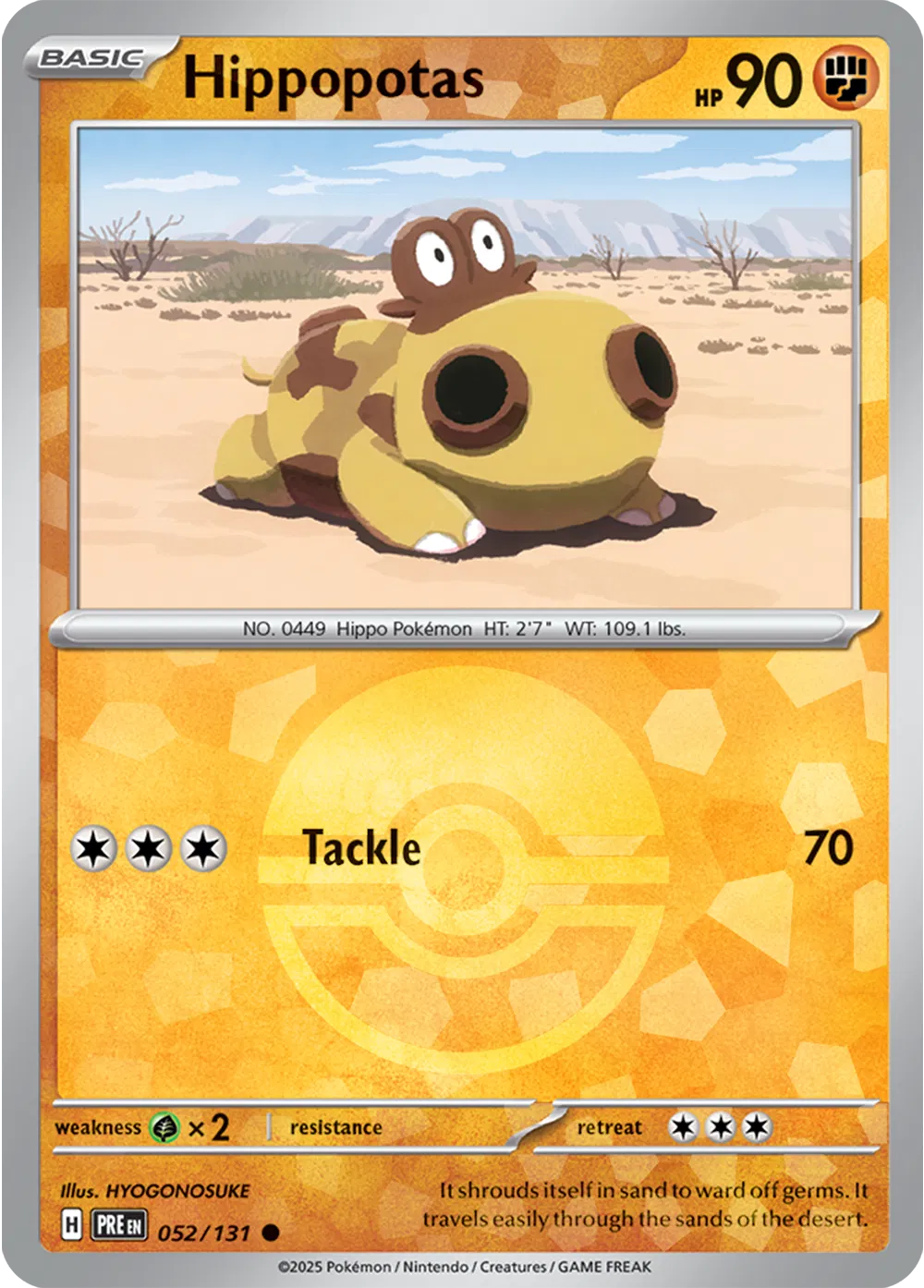 052/131 Hippopotas Poke Ball