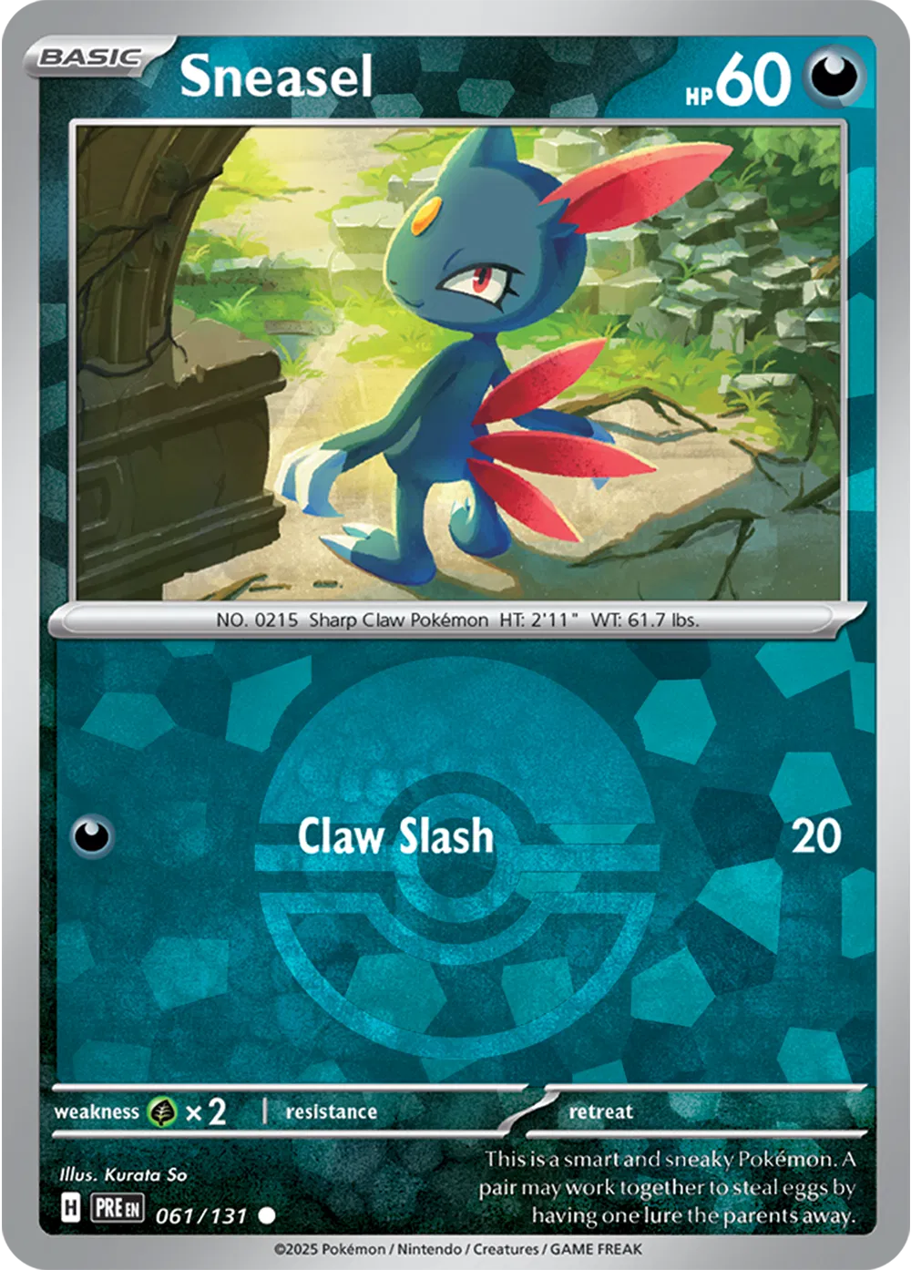 061/131 Sneasel Poke Ball