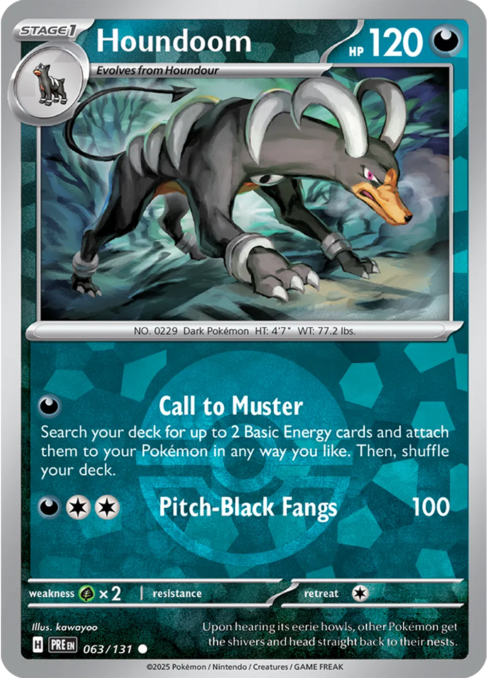063/131 Houndoom Poke Ball - Prismatic Evolutions