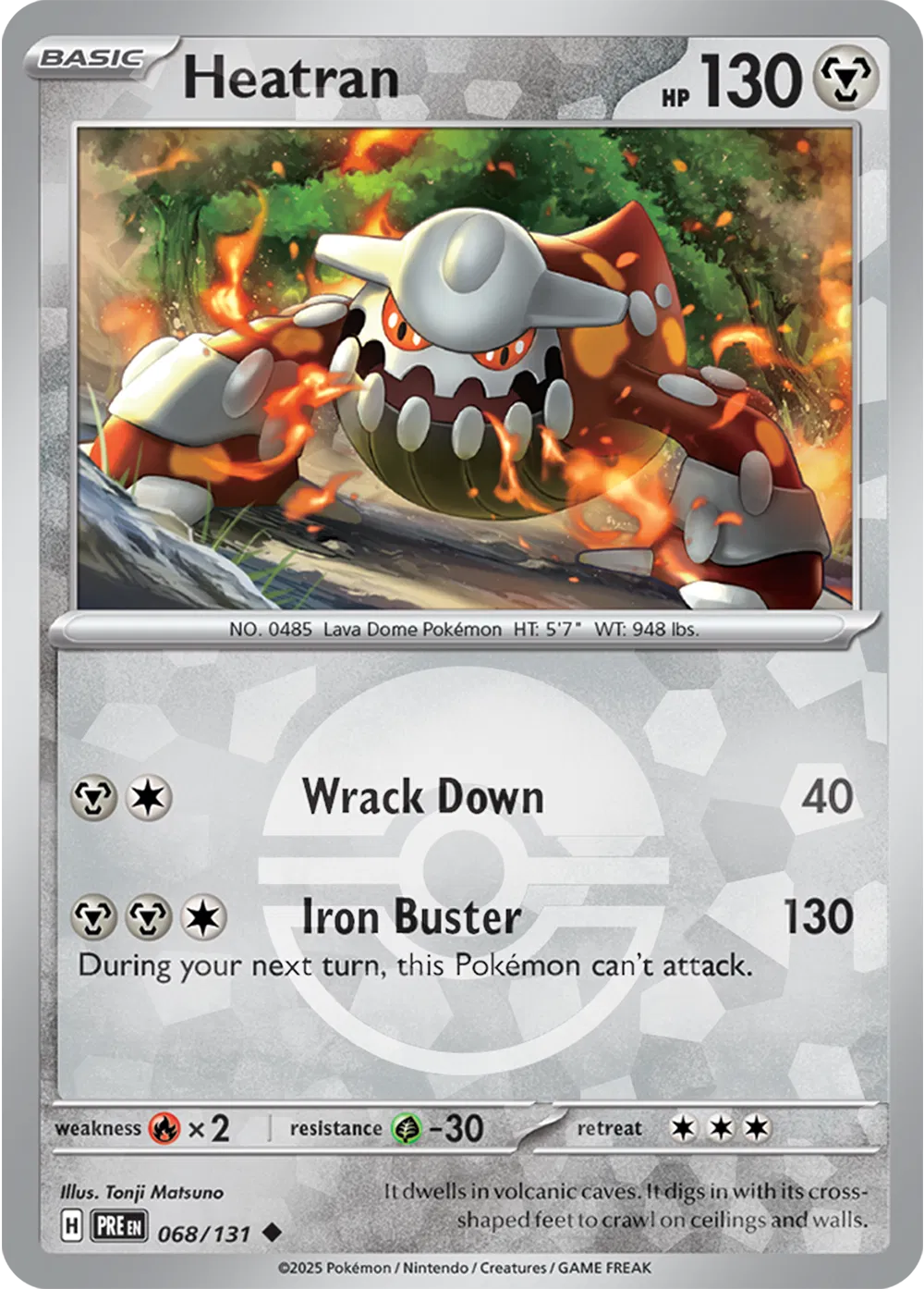 068/131 Heatran Poke Ball
