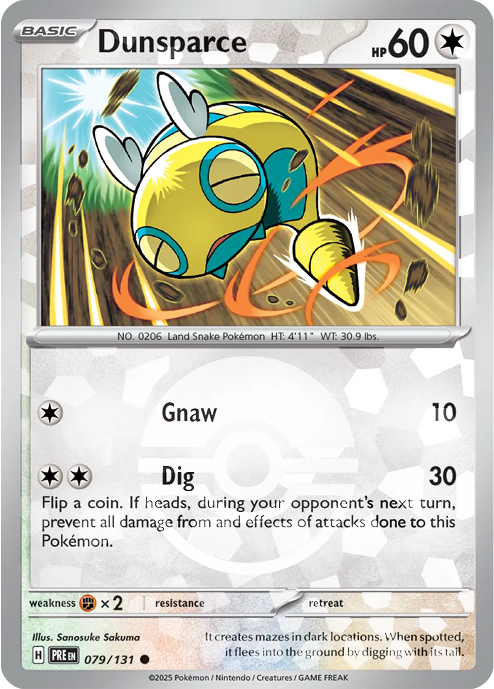 079/131 Dunsparce Poke Ball