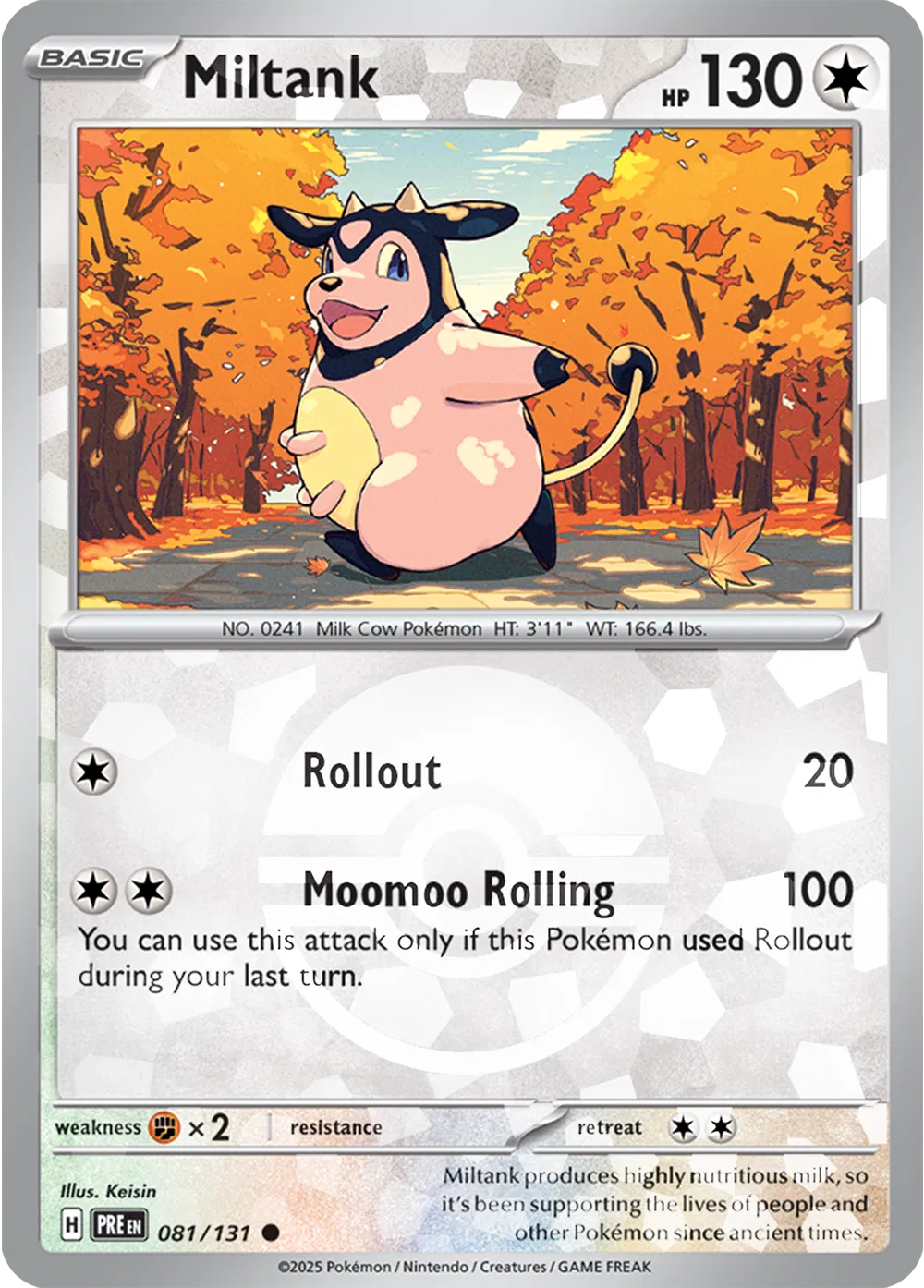 081/131 Miltank Poke Ball - Prismatic Evolutions