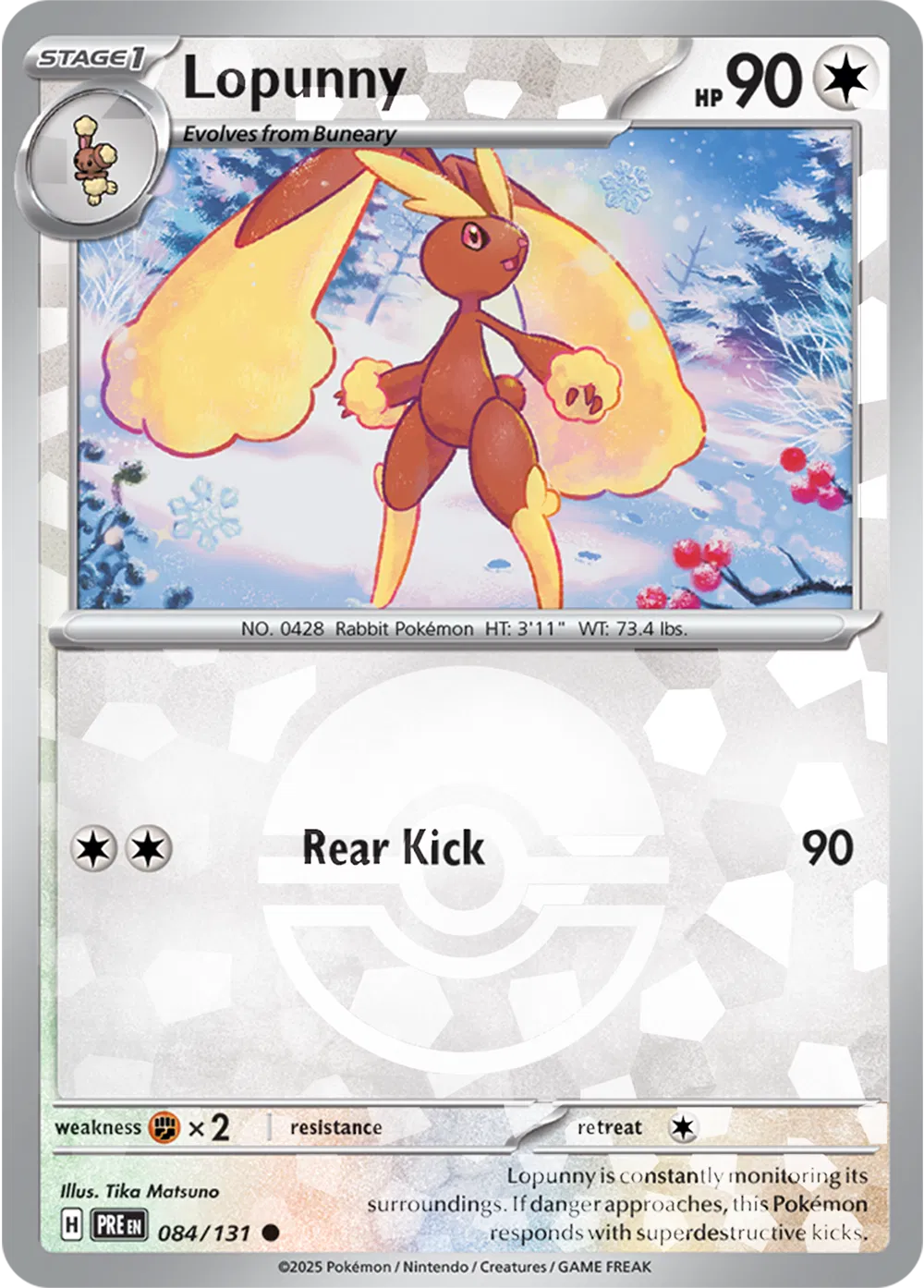 084/131 Lopunny Poke Ball
