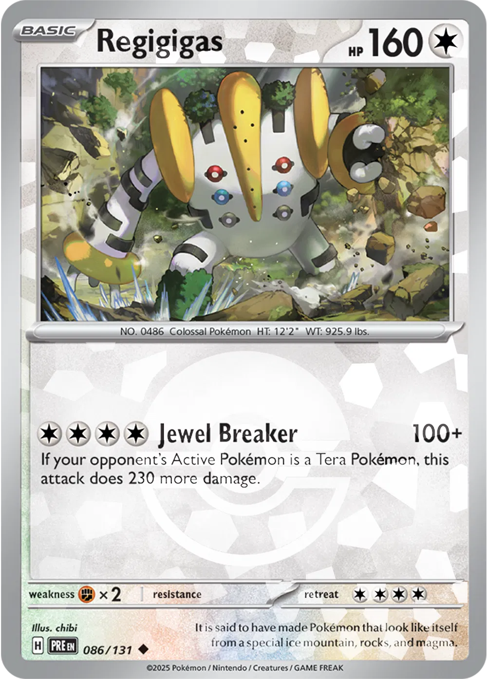 086/131 Regigigas Poke Ball - Prismatic Evolutions