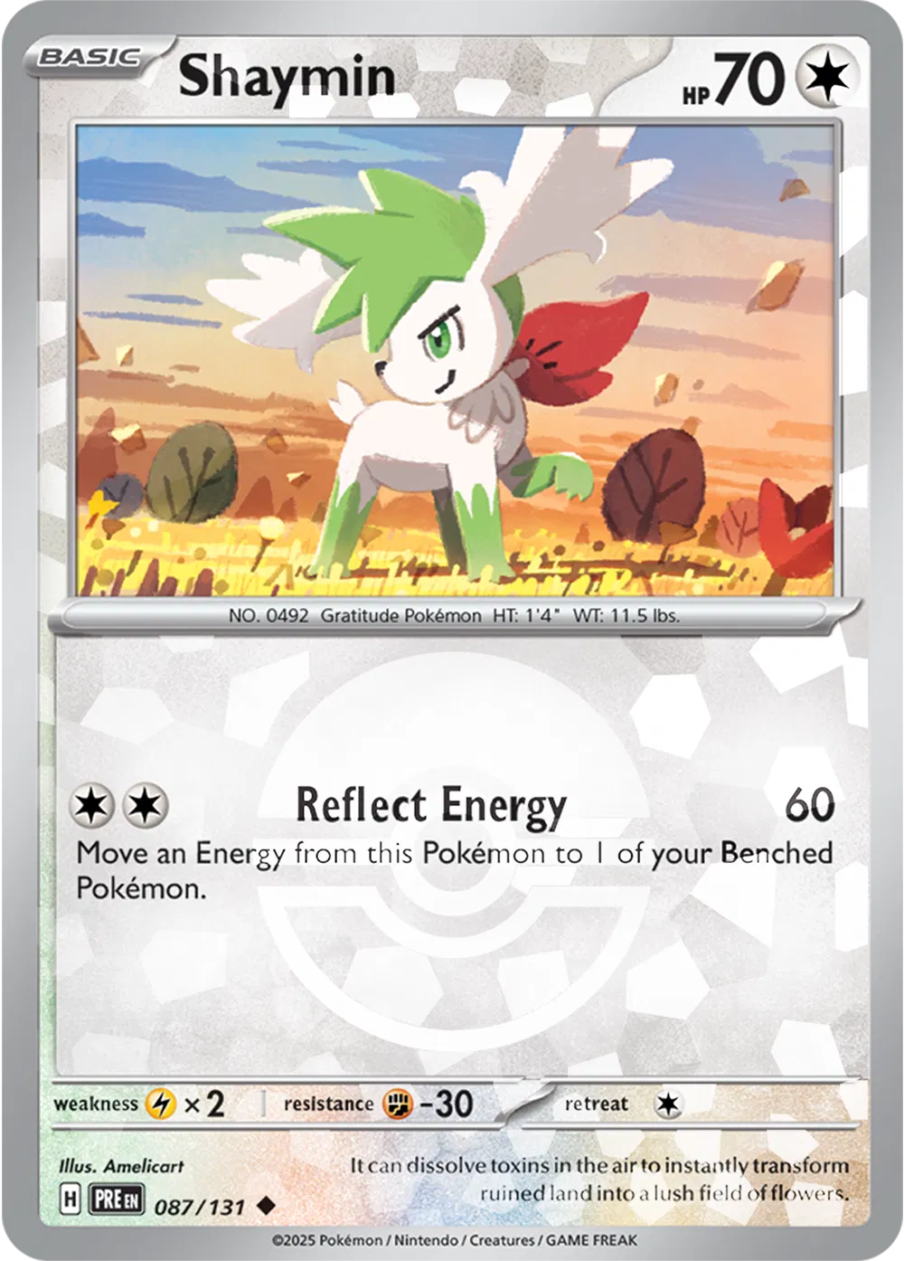 087/131 Shaymin Poke Ball - Prismatic Evolutions