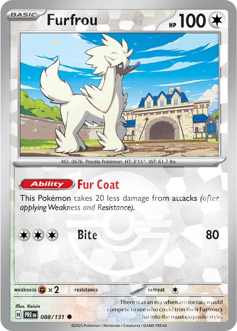 088/131 Furfrou Poke Ball - Prismatic Evolutions