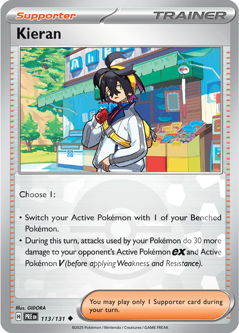 113/131 Kieran Poke Ball - Prismatic Evolutions