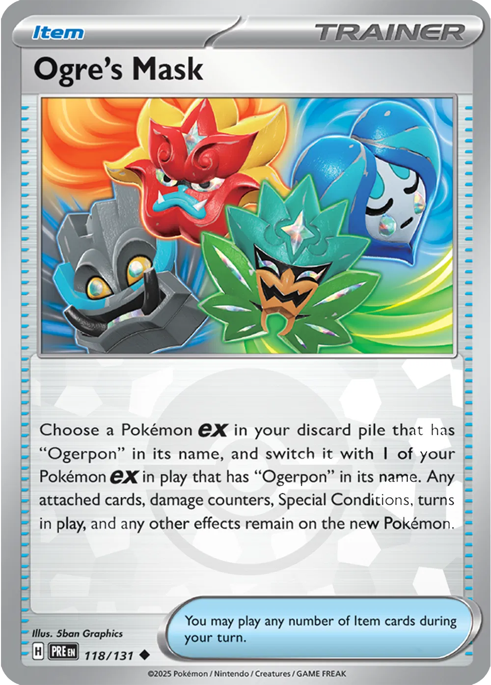118/131 Ogre's Mask Poke Ball - Prismatic Evolutions