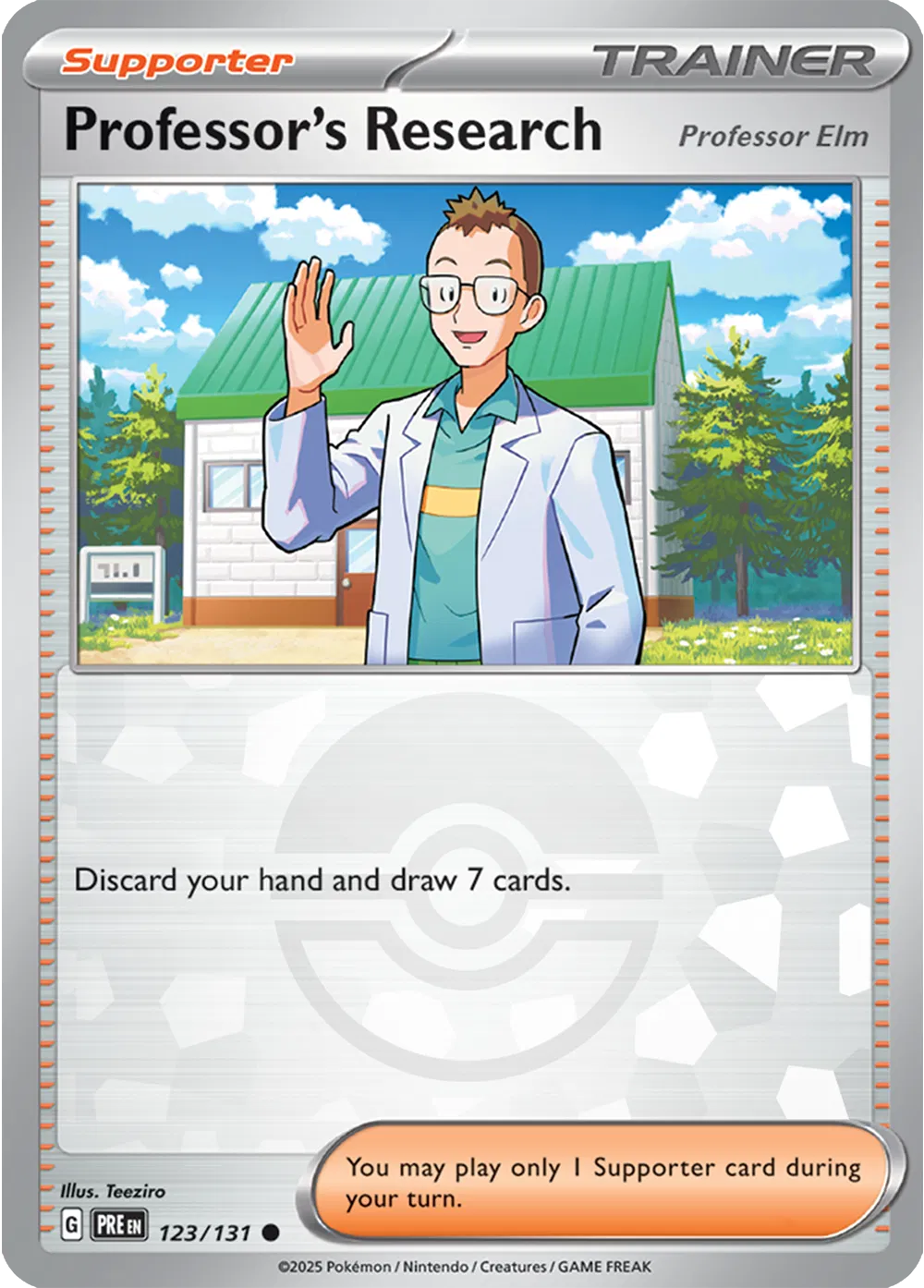 123/131 Professor Research Poke Ball