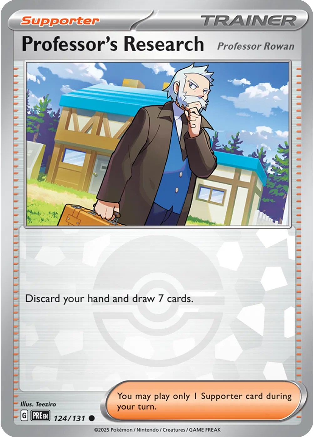 124/131 Professor Research Poke Ball - Prismatic Evolutions