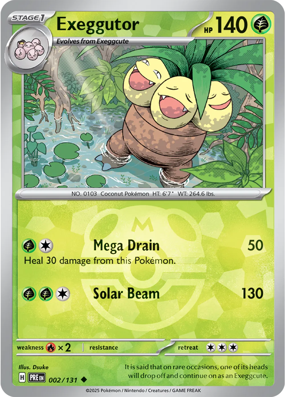 002/131 Exeggutor Master Ball