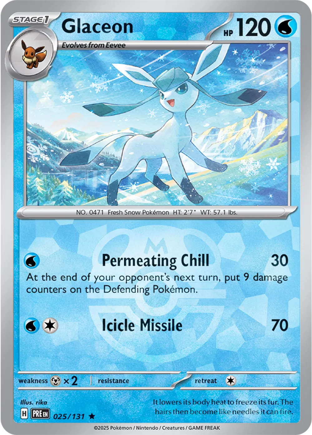 025/131 Glaceon Master Ball - Prismatic Evolutions