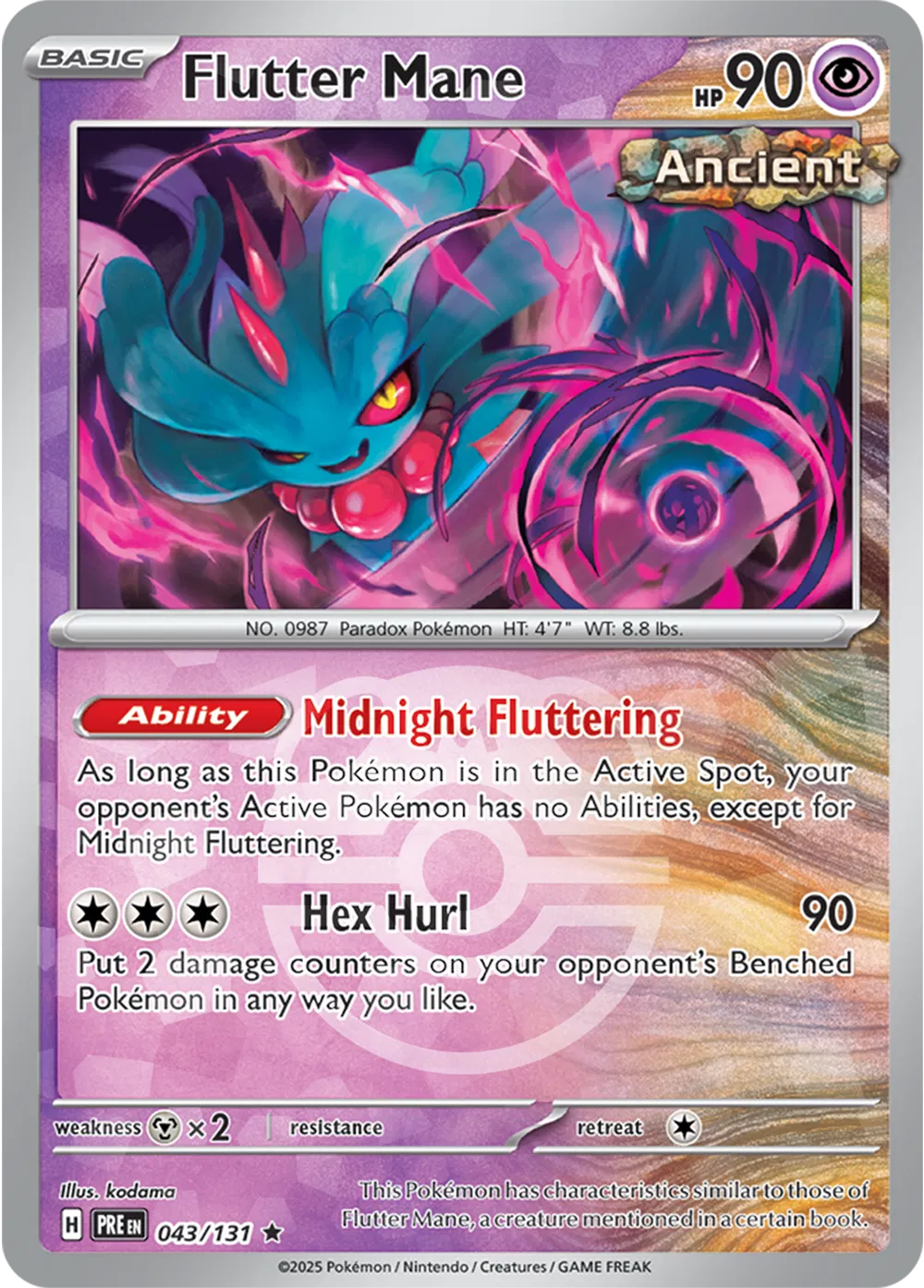 043/131 Flutter Mane Master Ball - Prismatic Evolutions