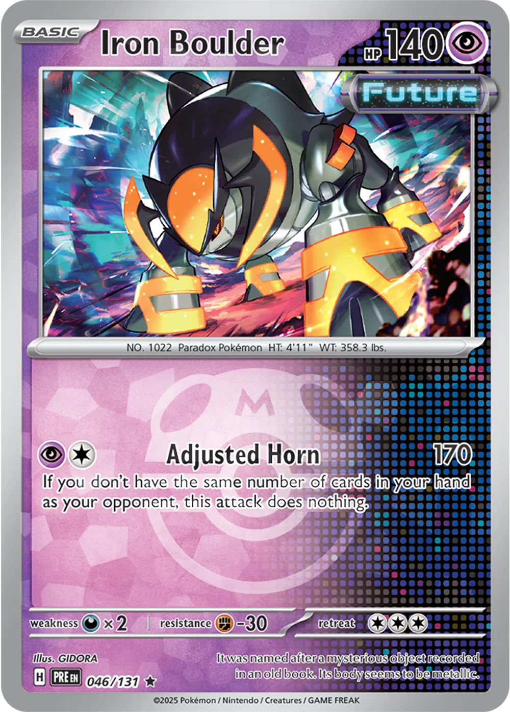 046/131 Iron Boulder Master Ball