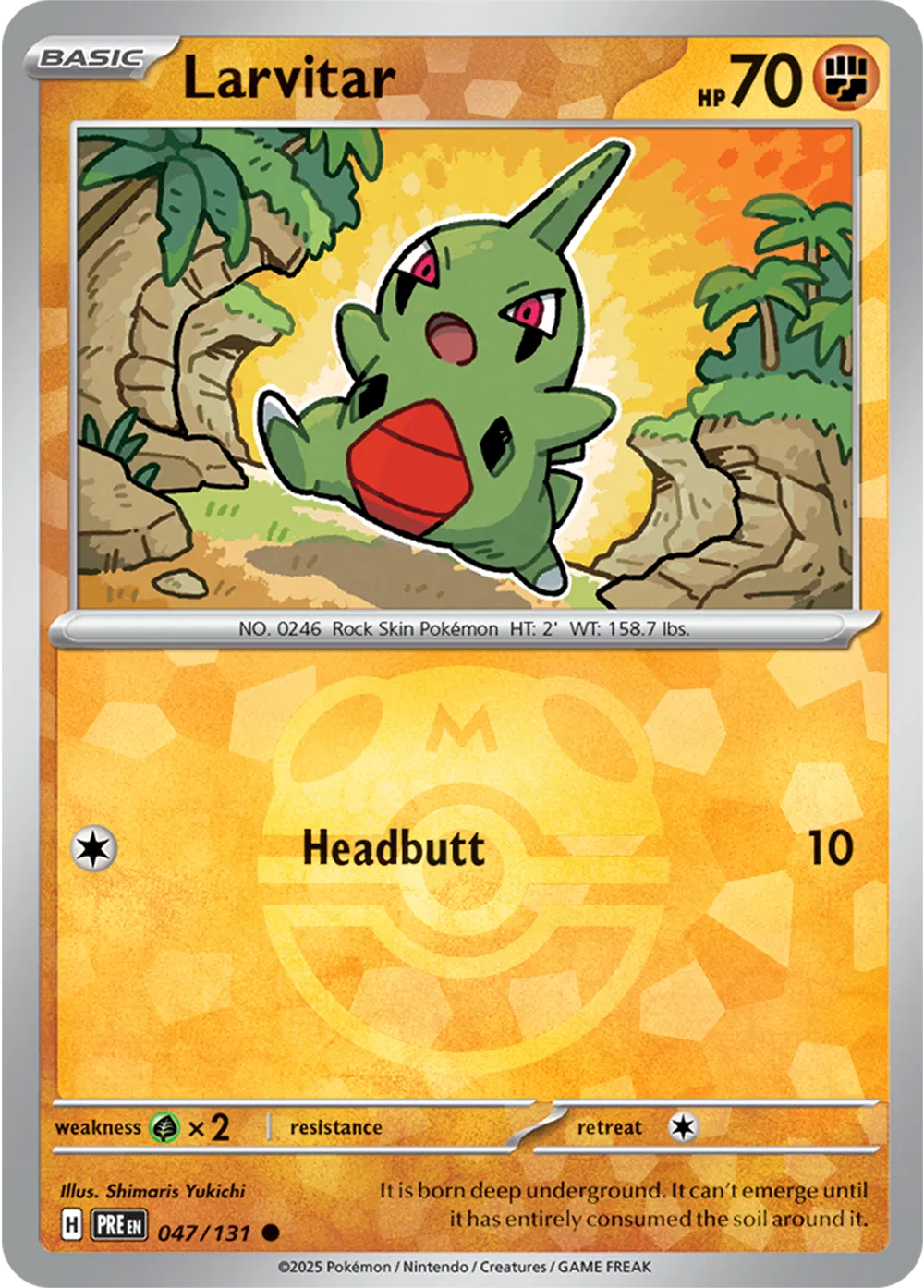 047/131 Larvitar Master Ball - Prismatic Evolutions