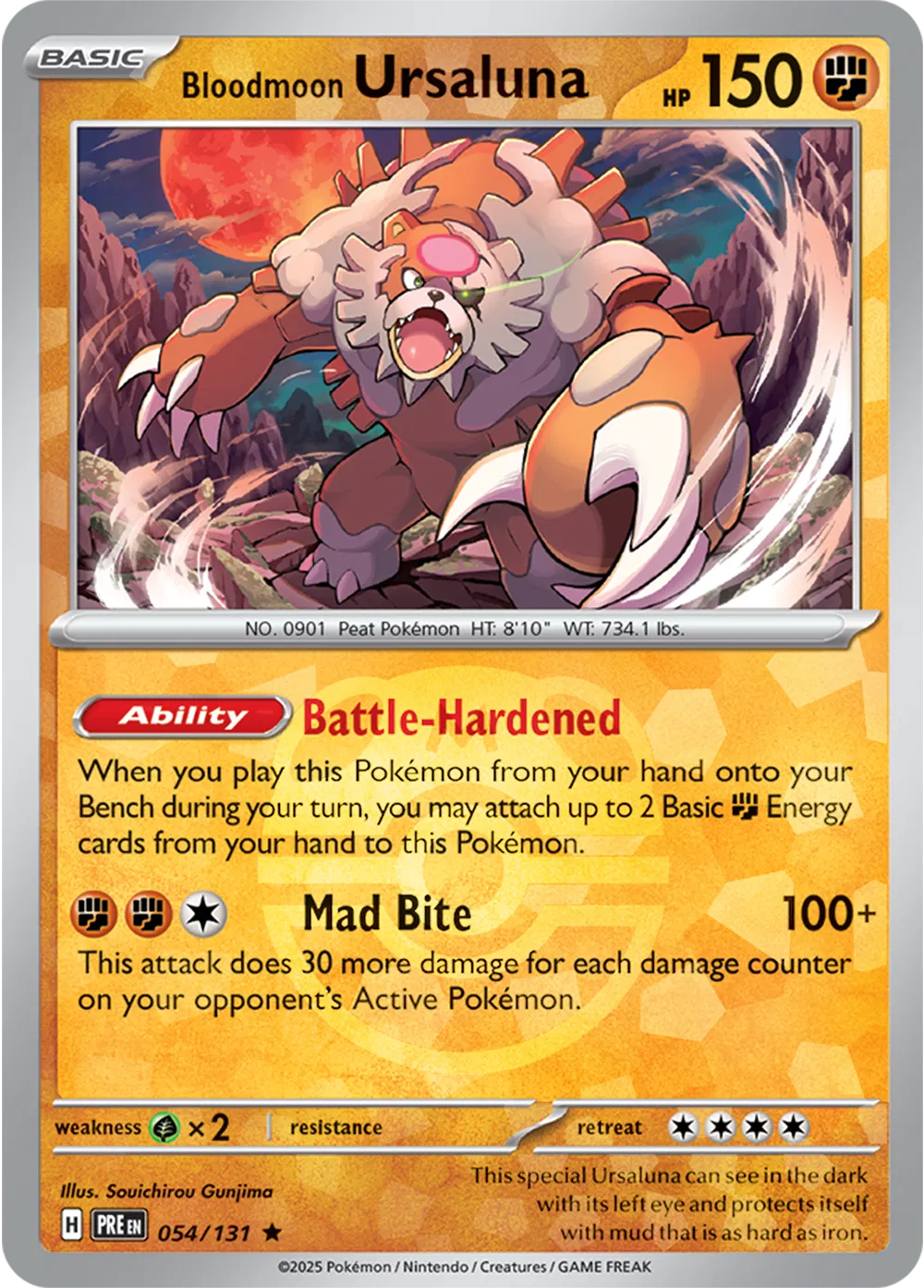 054/131 Bloodmoon Ursaluna Master Ball - Prismatic Evolutions