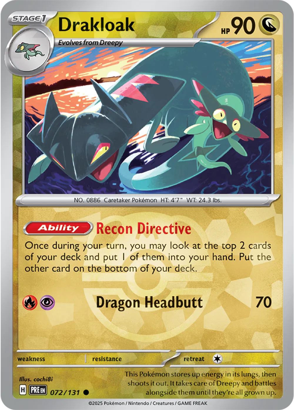 072/131 Drakloak Master Ball