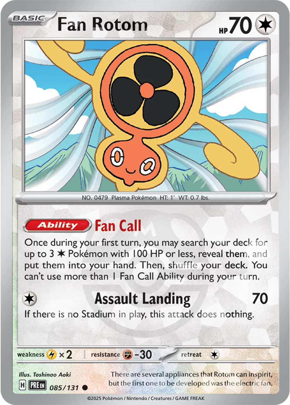 085/131 Fan Rotom Master Ball