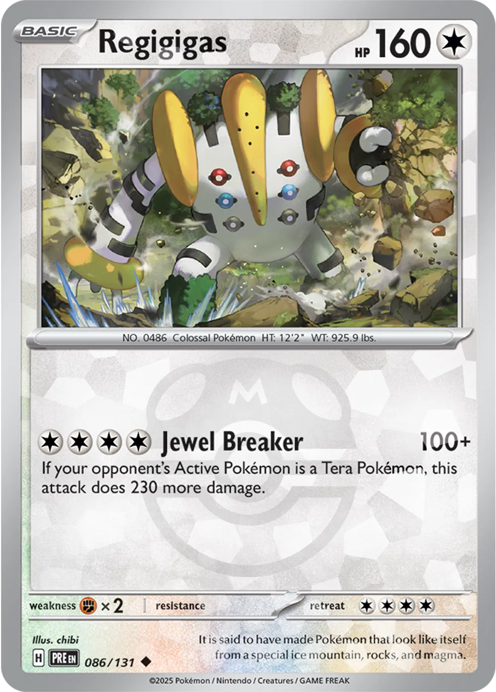 086/131 Regigigas Master Ball