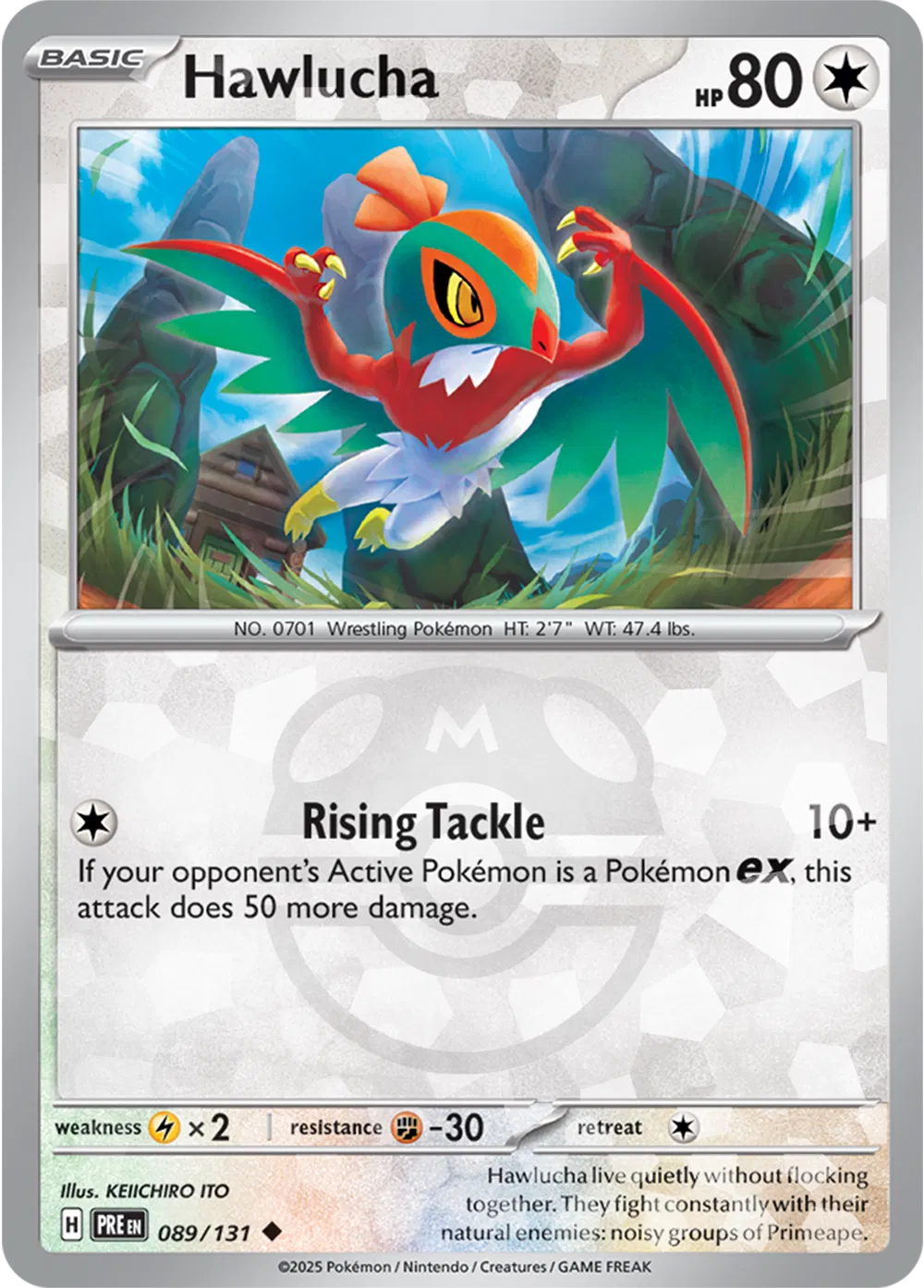 089/131 Hawlucha Master Ball - Prismatic Evolutions