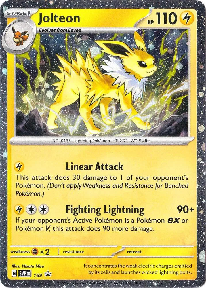 SVP 169 Jolteon Cosmos Holo - SVP Black Star Promo