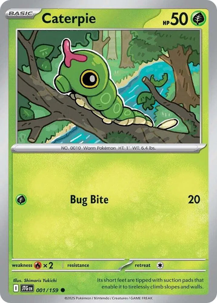 001/159 Caterpie Reverse Holo