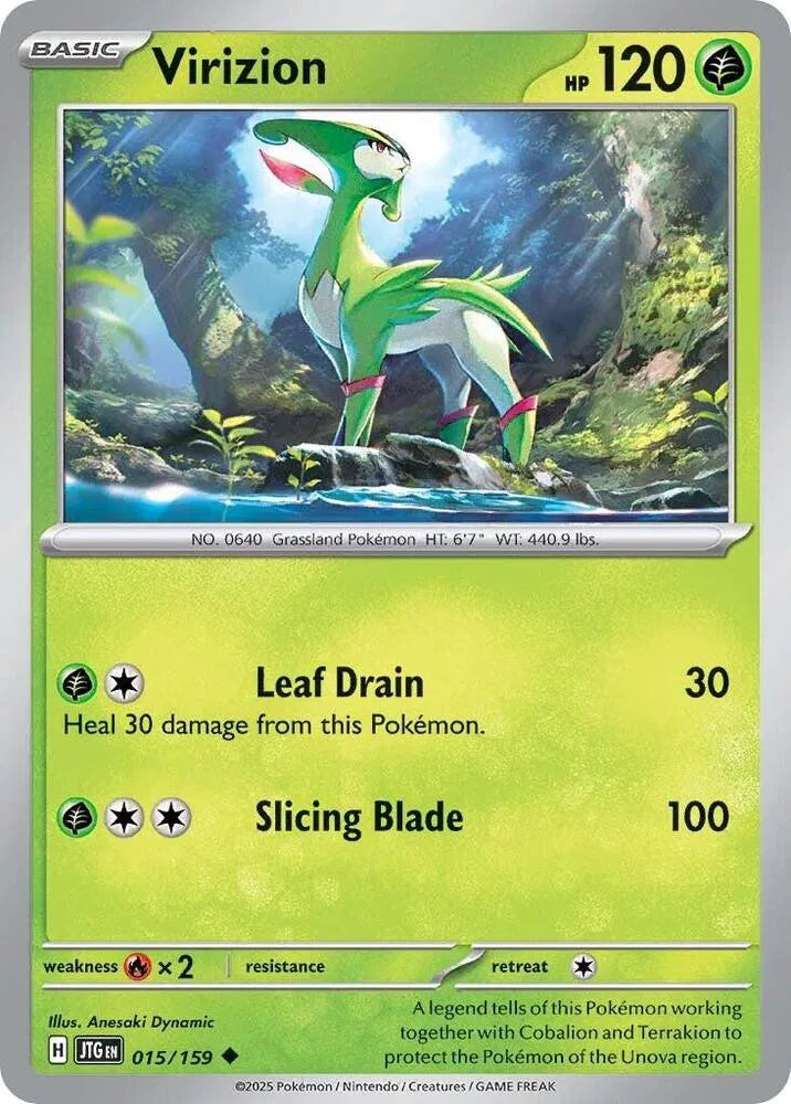 015/159 Virizion Reverse Holo