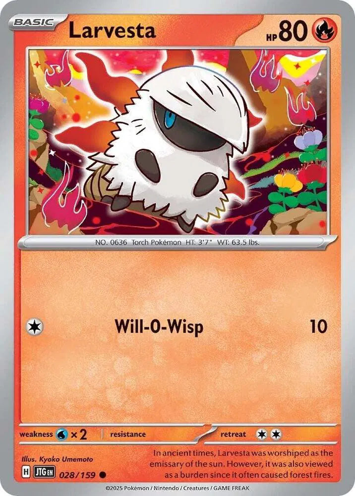 028/159 Larvesta Reverse Holo
