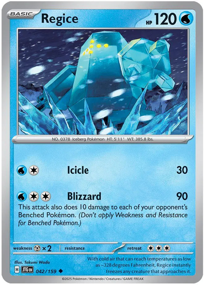 042/159 Regice Reverse Holo