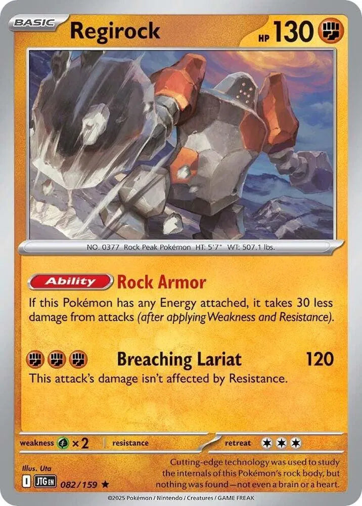 082/159 Regirock Holofoil - Journey Together