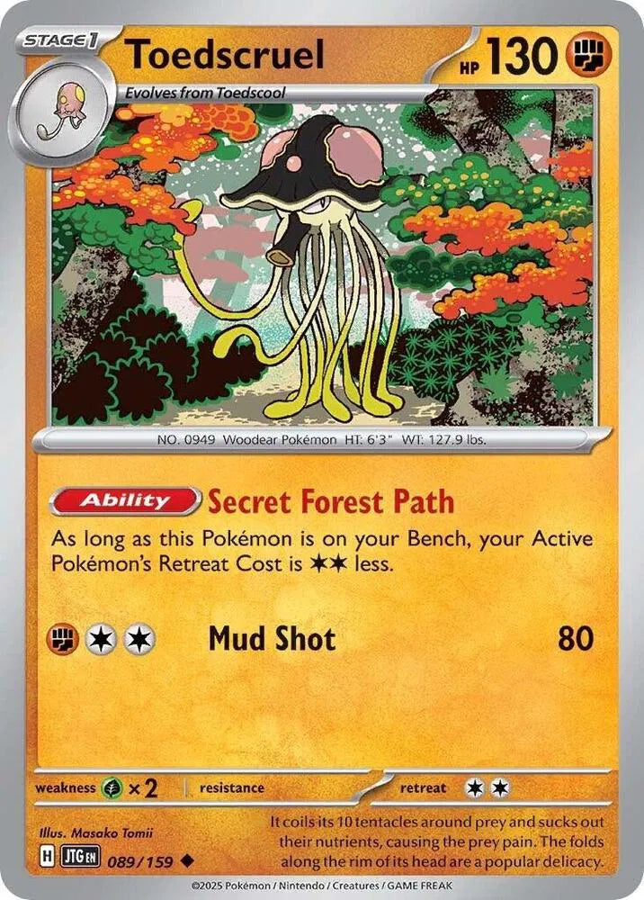 089/159 Toedscruel Reverse Holo - Journey Together