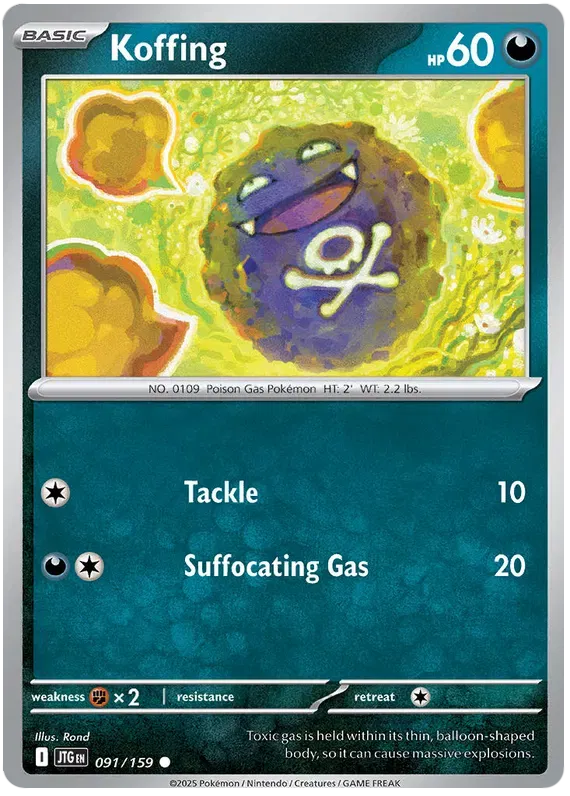 091/159 Koffing Reverse Holo - Journey Together