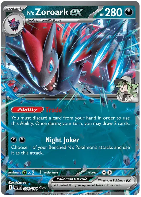 098/159 N's Zoroark EX - Journey Together