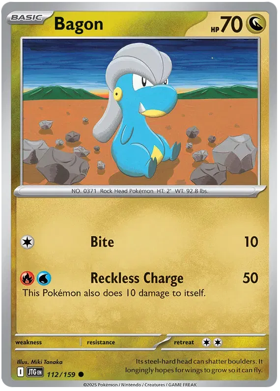 112/159 Bagon Reverse Holo - Journey Together