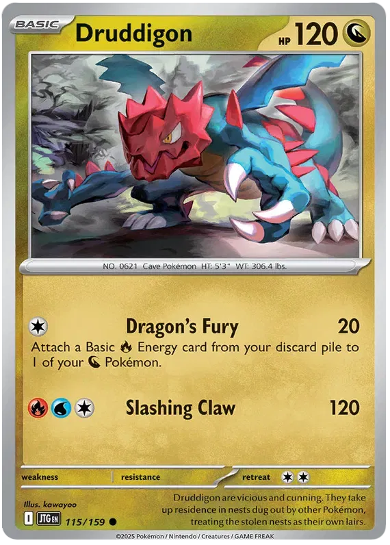 115/159 Druddigon Reverse Holo - Journey Together