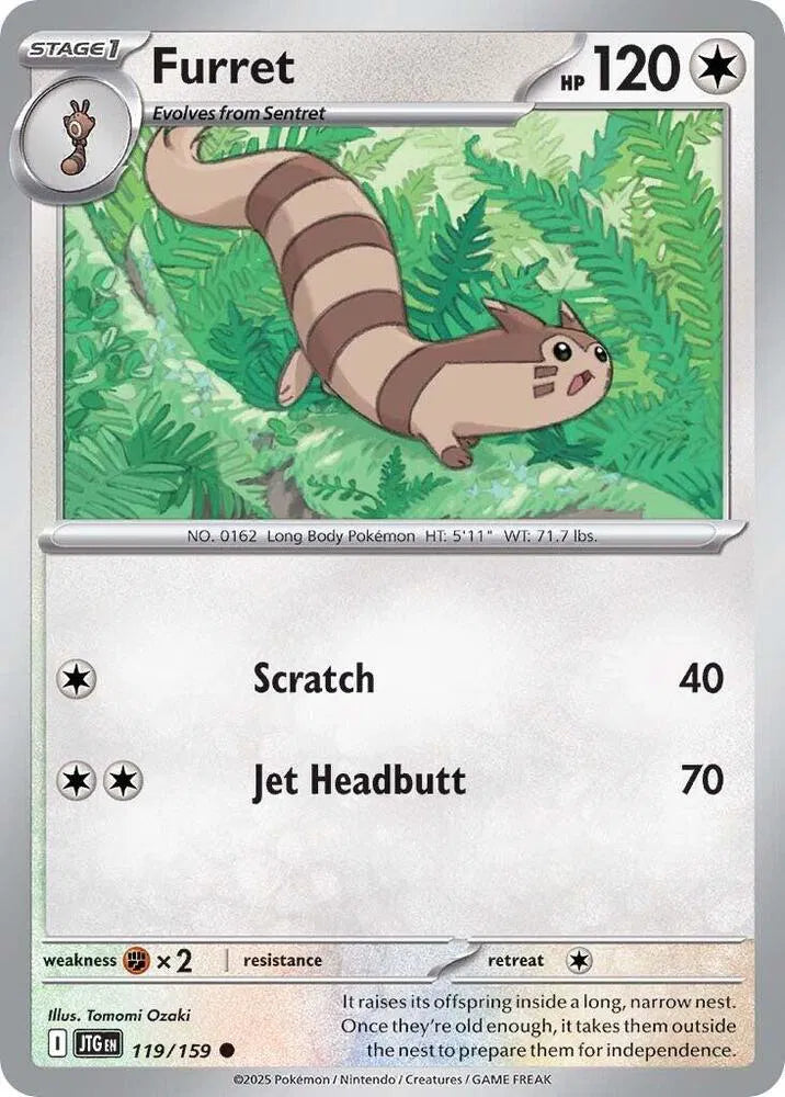 119/159 Furret Reverse Holo - Journey Together