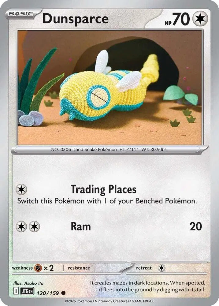 120/159 Dunsparce Reverse Holo - Journey Together