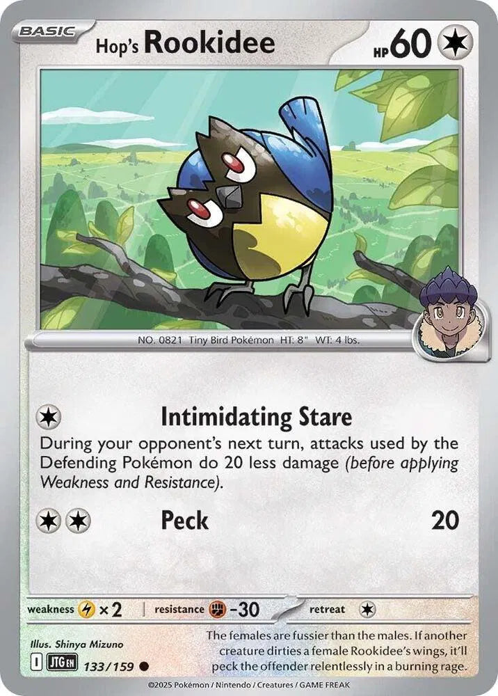 133/159 Hop's Rookidee Reverse Holo - Journey Together