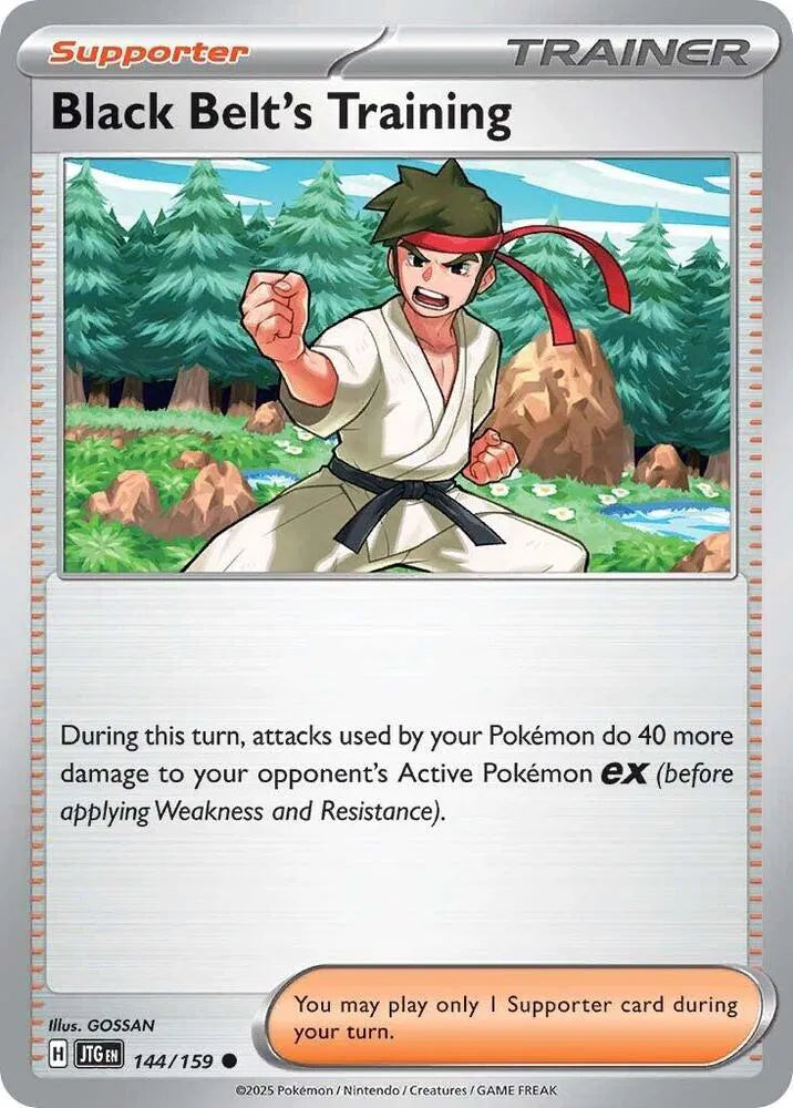 144/159 Black Belt's Training Reverse Holo - Journey Together