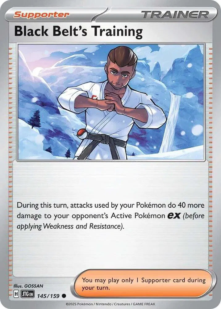 145/159 Black Belt's Training Reverse Holo - Journey Together