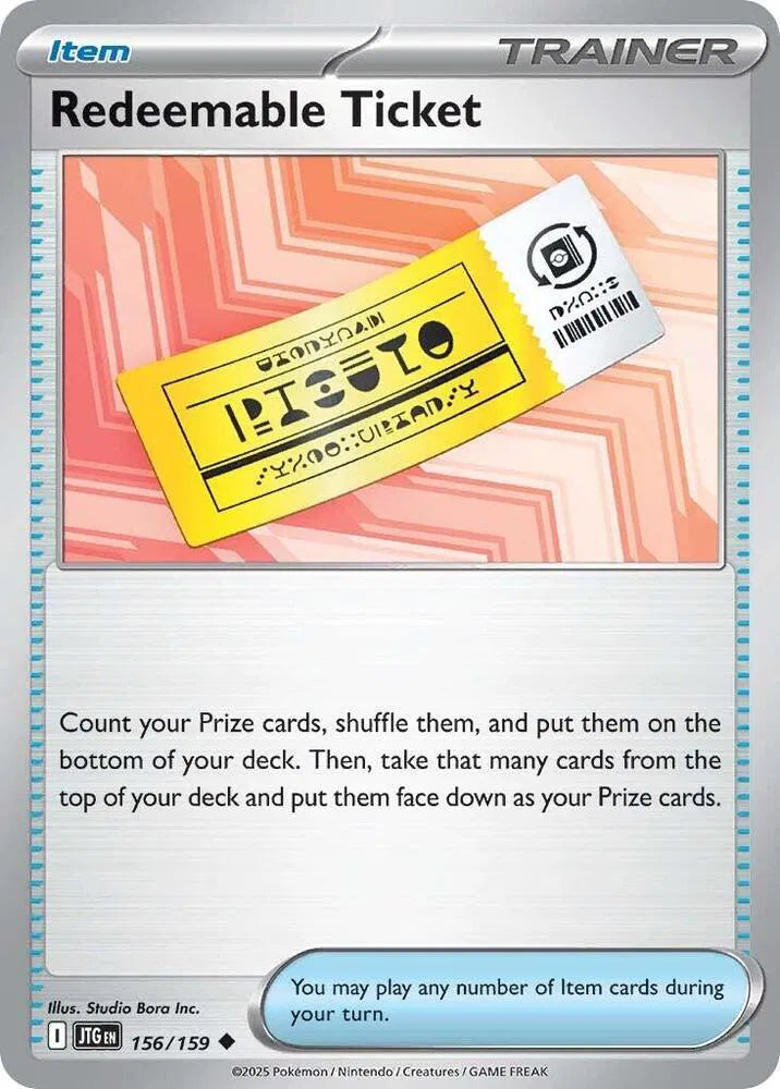 156/159 Reemable Ticket Reverse Holo - Journey Together