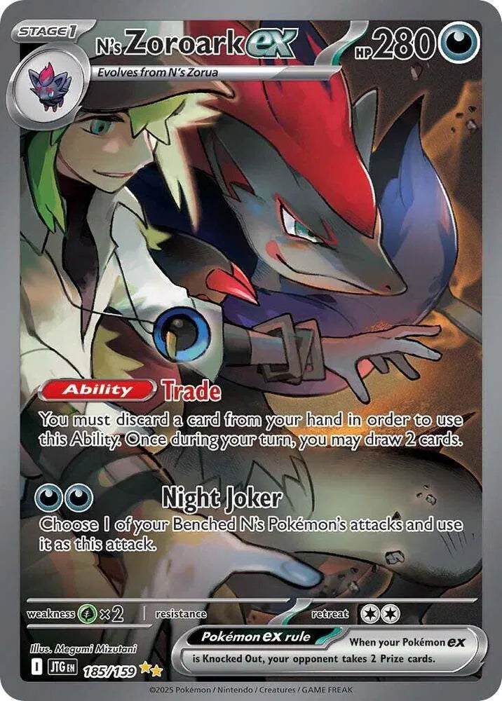 185/159 N's Zoroark EX - Journey Together