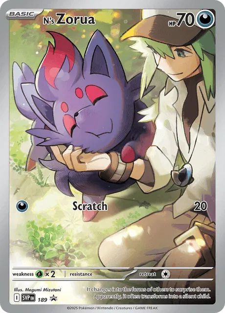 SVP 189 N's Zorua - SVP Black Star Promo