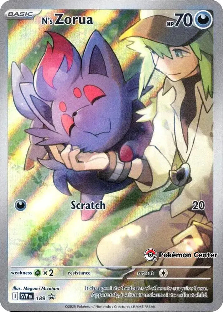 SVP 189 N's Zorua (Pokemon Center)