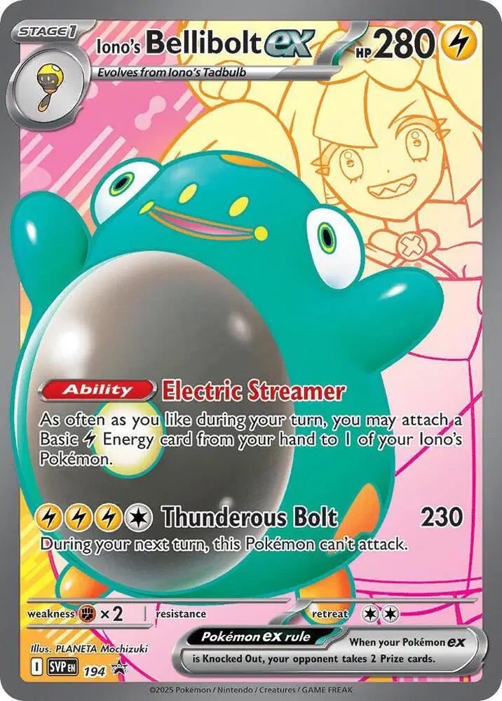 SVP 194 Iono's Bellibolt EX - SVP Black Star Promo