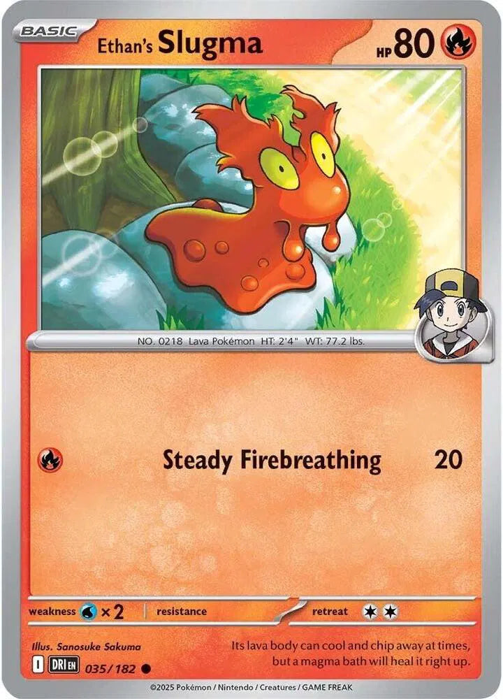 035/182 Ethan's Slugma Reverse Holo