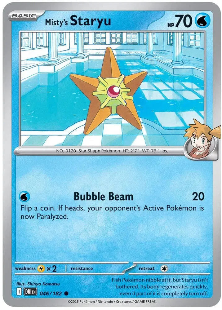 046/182 Misty's Staryu Reverse Holo - Destined Rivals