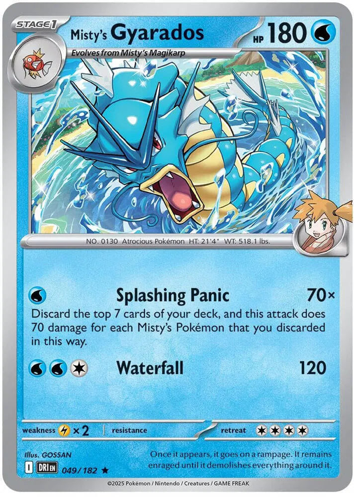 049/182 Misty's Gyarados Holofoil